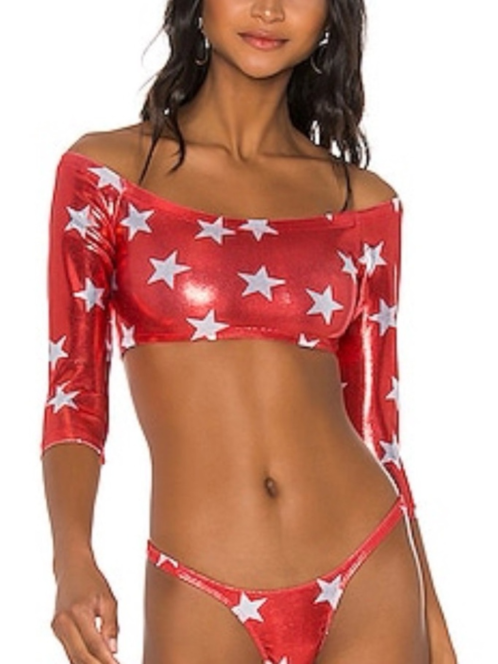 New Minimale Animale Red Superstar Shimmer Bikini Set!